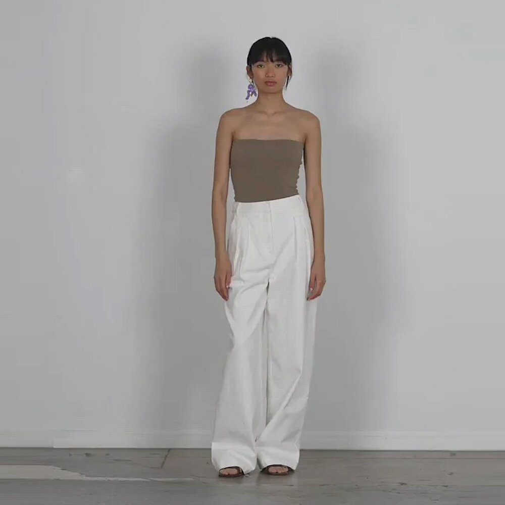 TIBI White Stella Jean – Size 25 (oversized)